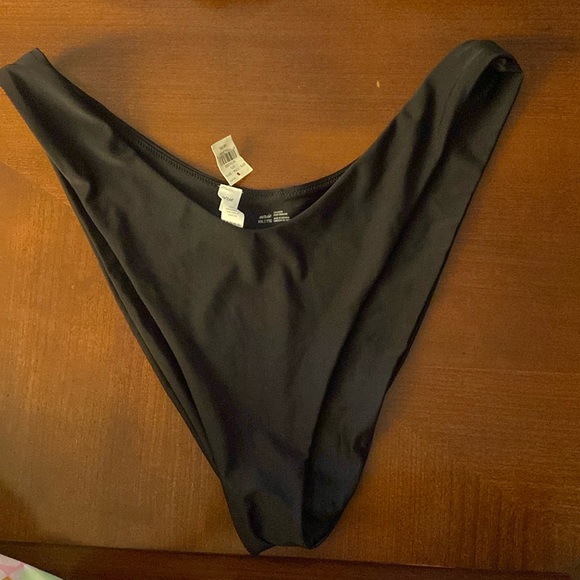 Aerie black high cut bikini bottom size xxl nwt - Picture 2 of 5